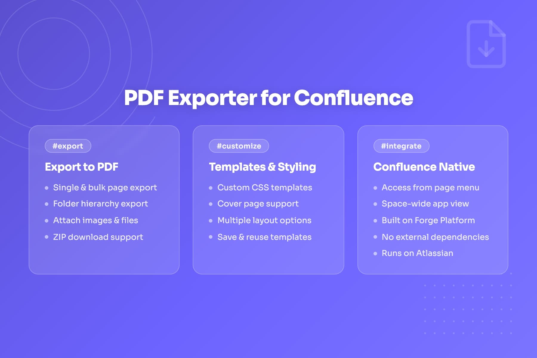 PDF Exporter for Confluence