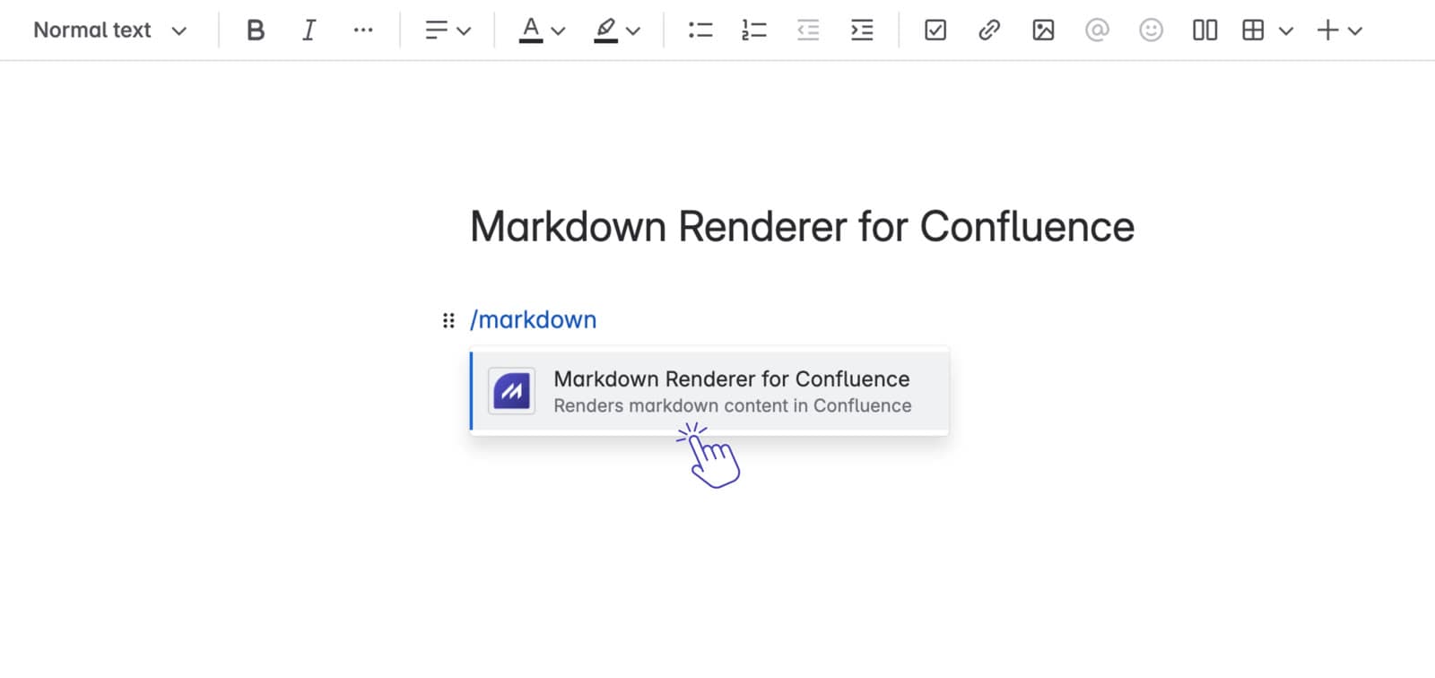 Markdown Macro for Confluence running inside Confluence